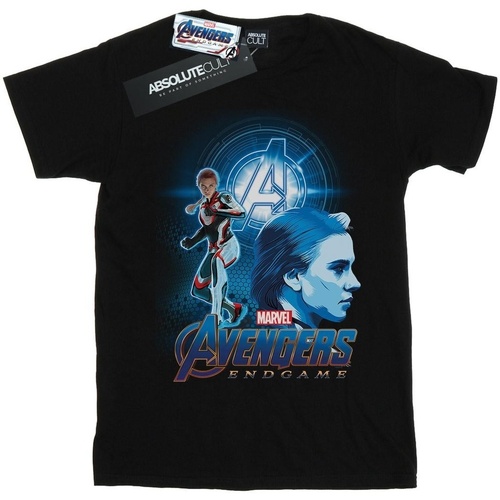Abbigliamento Donna T-shirts a maniche lunghe Marvel Avengers Endgame Black Widow Team Suit Nero