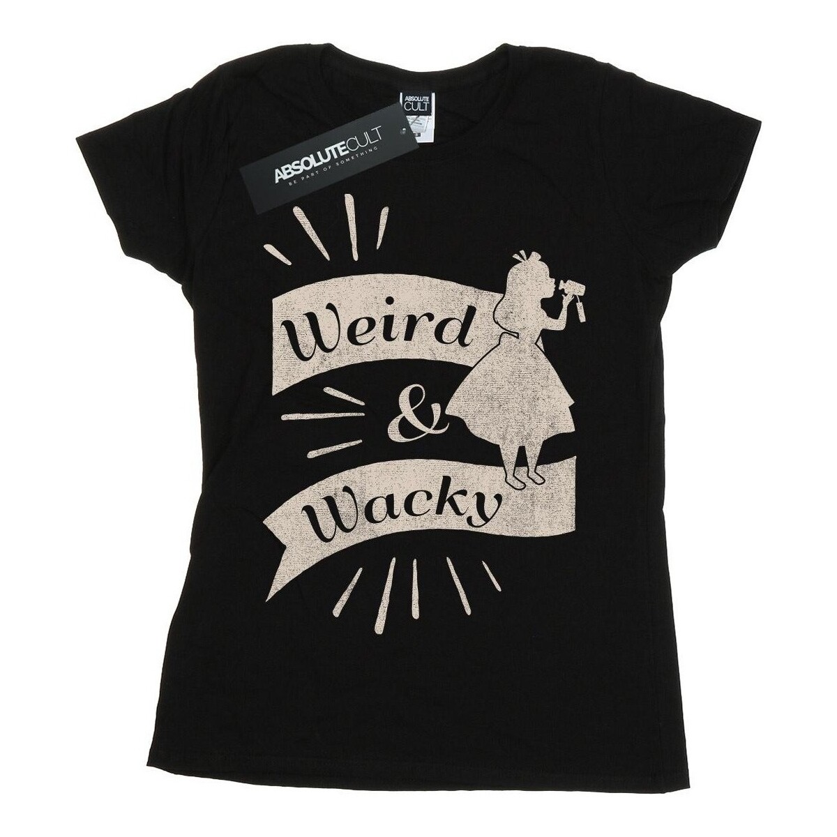 Abbigliamento Donna T-shirts a maniche lunghe Disney Alice In Wonderland Weird And Wacky Nero