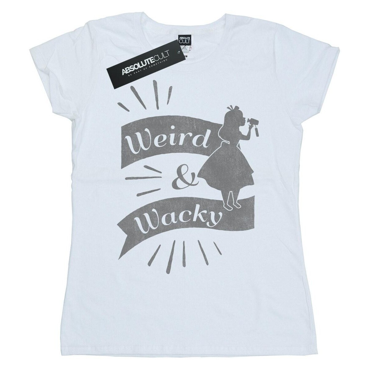 Abbigliamento Donna T-shirts a maniche lunghe Disney Alice In Wonderland Weird And Wacky Bianco