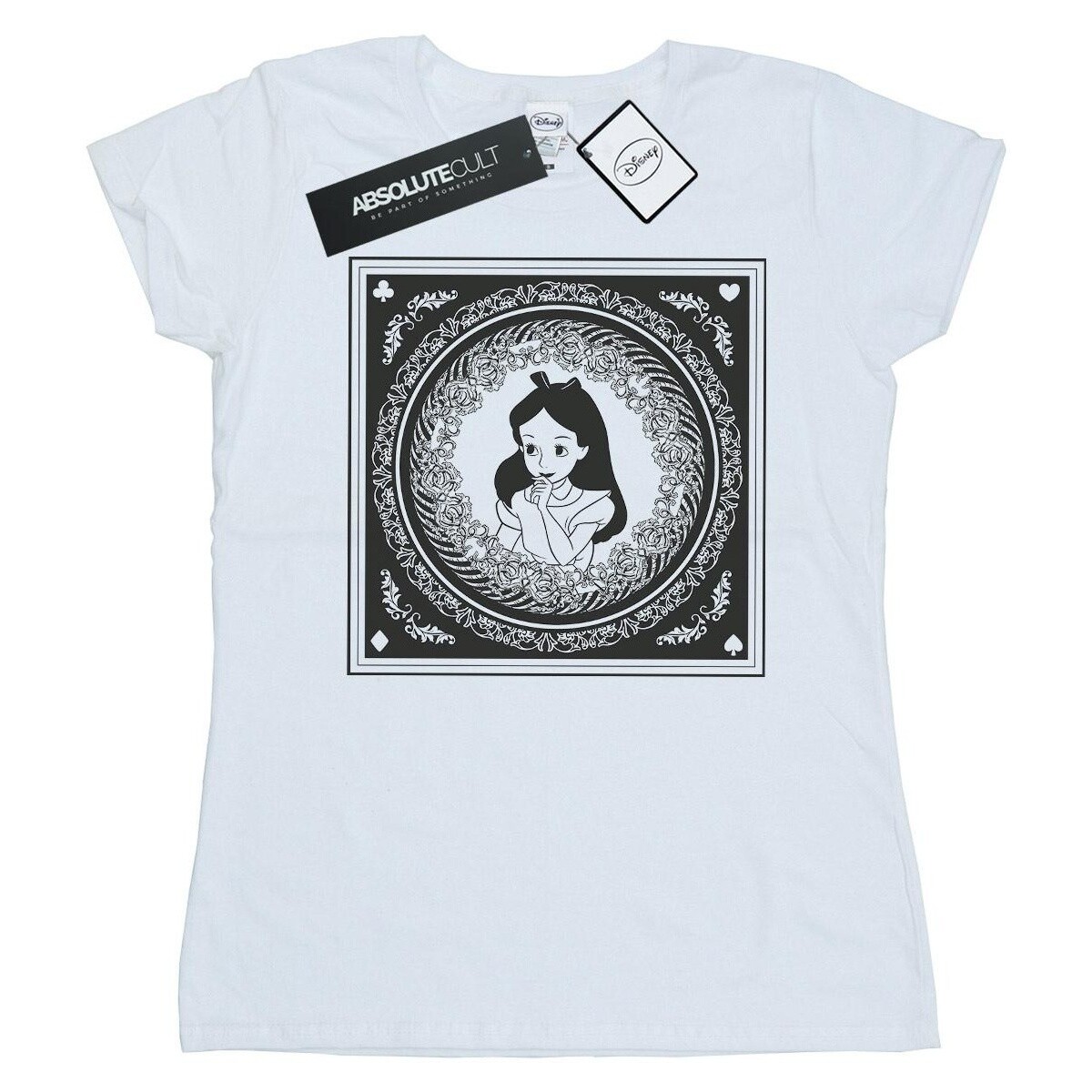 Abbigliamento Donna T-shirts a maniche lunghe Disney Alice In Wonderland Box Bianco
