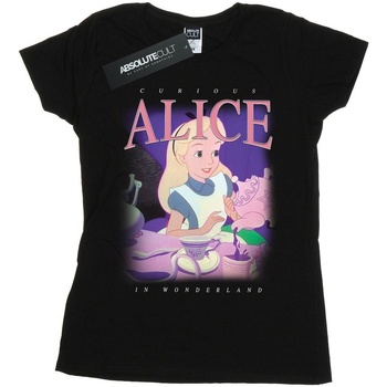 Abbigliamento Donna T-shirts a maniche lunghe Disney Alice in Wonderland Montage Nero