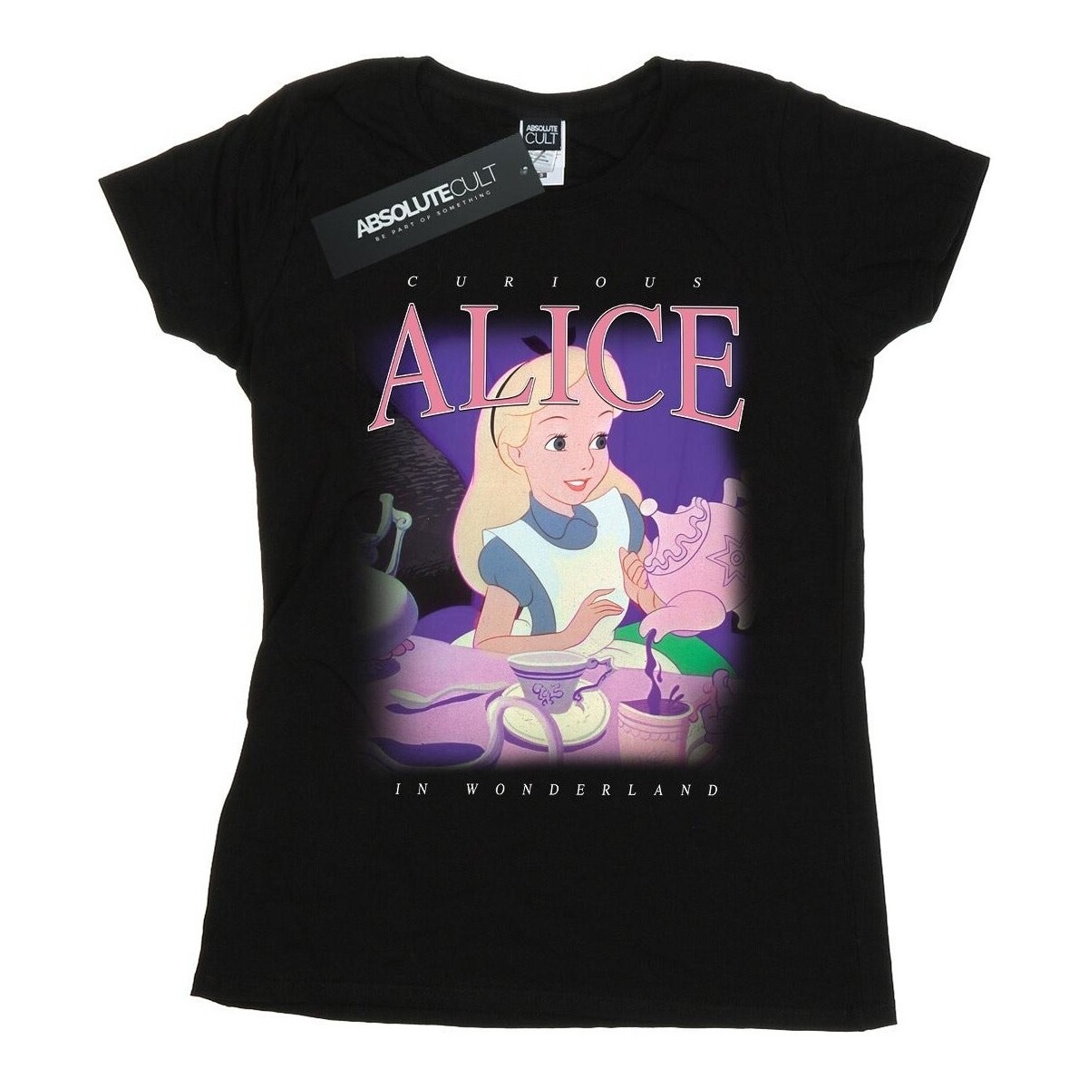 Abbigliamento Donna T-shirts a maniche lunghe Disney Alice in Wonderland Montage Nero