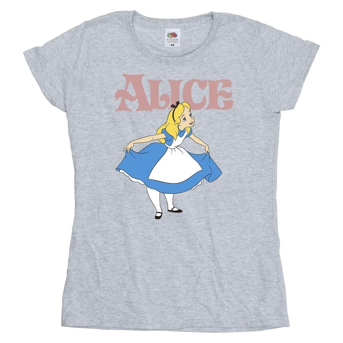 Abbigliamento Donna T-shirts a maniche lunghe Disney Alice In Wonderland Take A Bow Grigio