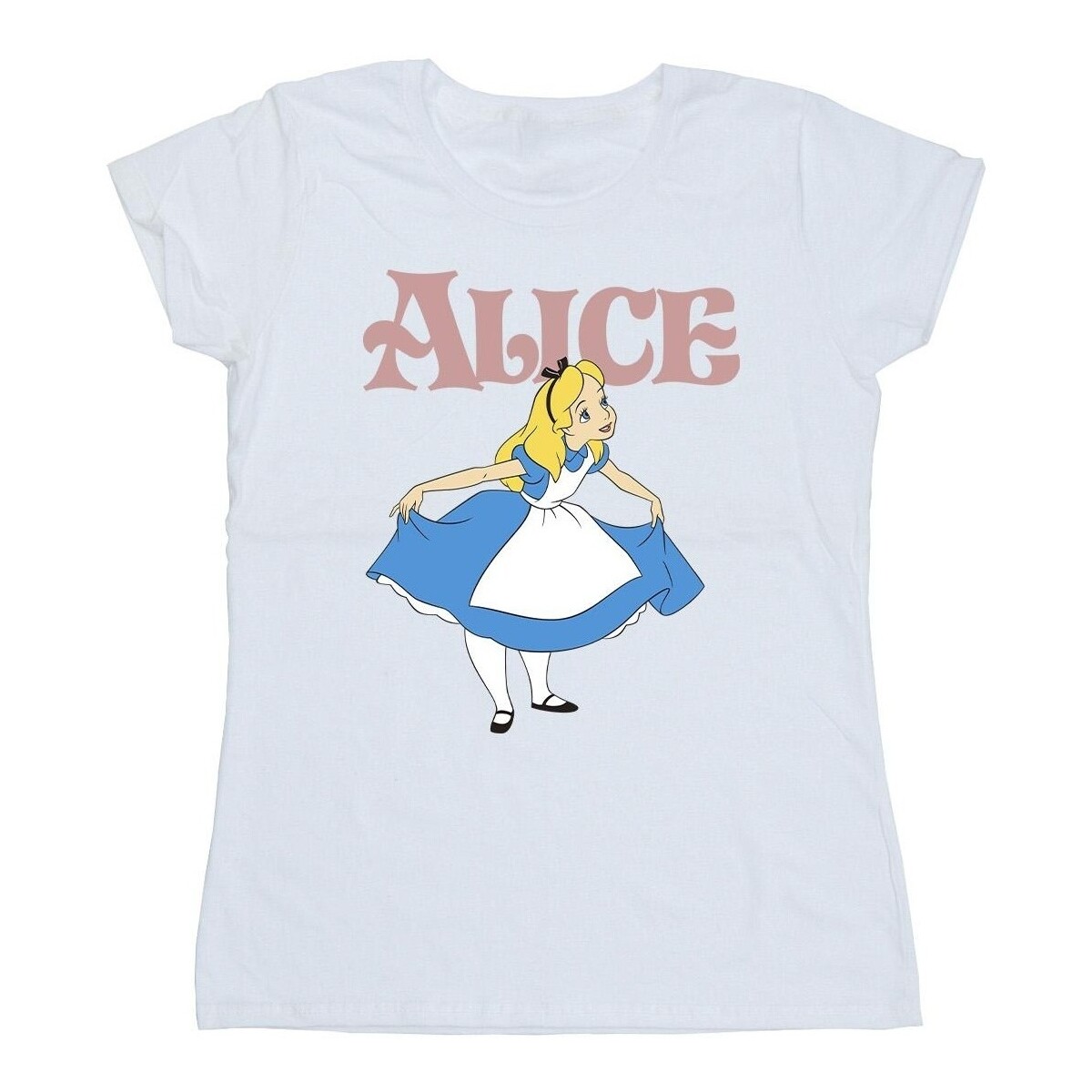 Abbigliamento Donna T-shirts a maniche lunghe Disney Alice In Wonderland Take A Bow Bianco