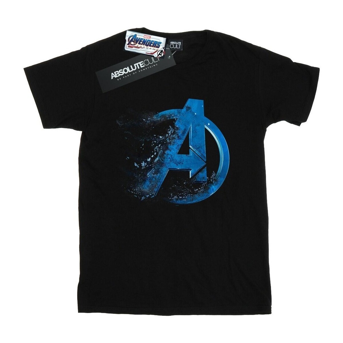 Abbigliamento Donna T-shirts a maniche lunghe Marvel Avengers Endgame Dusted Logo Nero