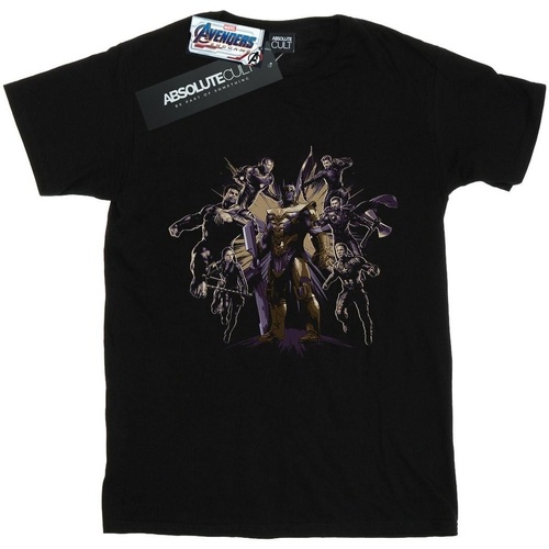 Abbigliamento Donna T-shirts a maniche lunghe Marvel BI6919 Nero