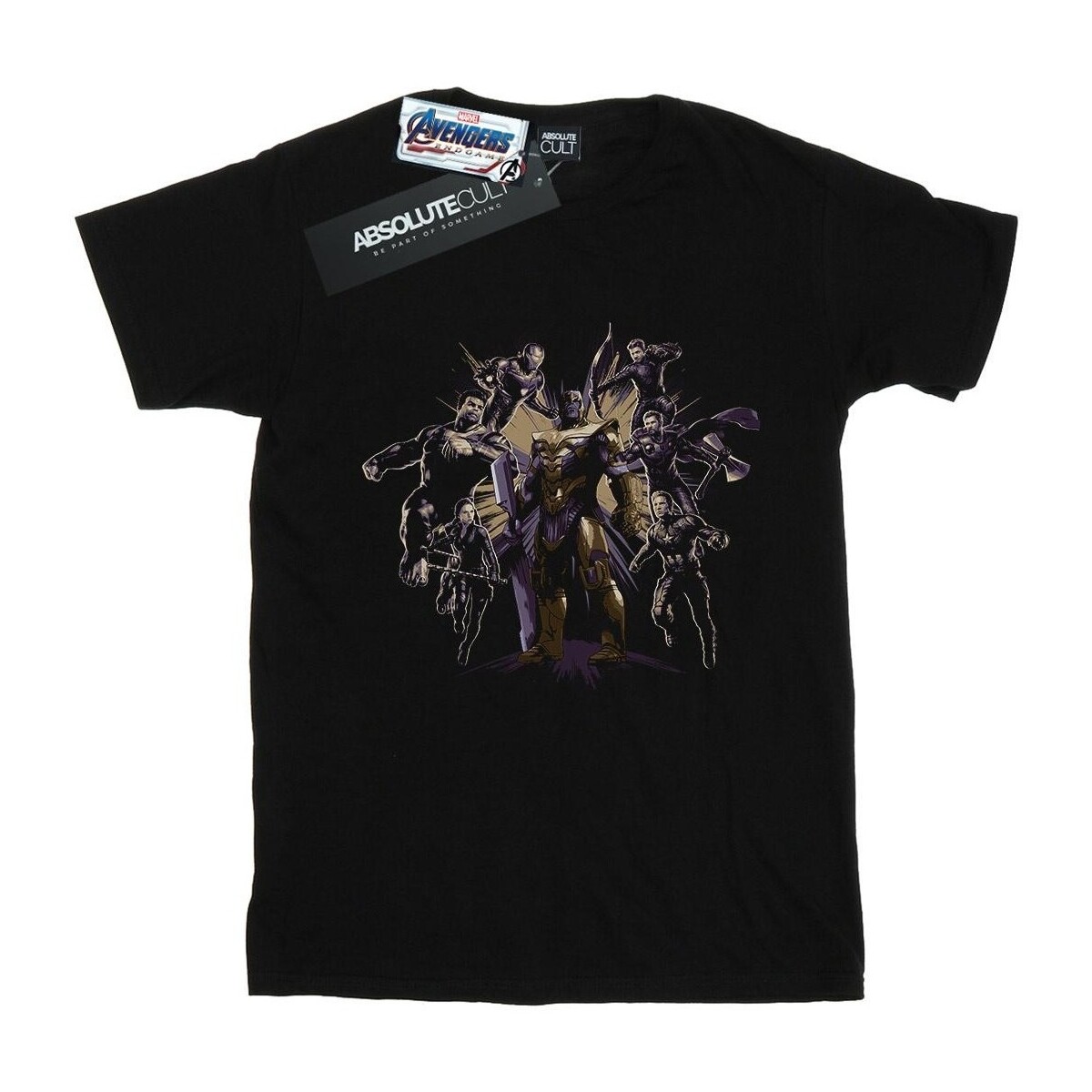 Abbigliamento Donna T-shirts a maniche lunghe Marvel Avengers Endgame Vs Thanos Nero