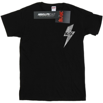 Abbigliamento Uomo T-shirts a maniche lunghe Acdc Lightning Bolt Pocket Nero