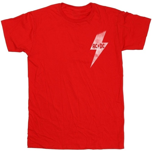 Abbigliamento Uomo T-shirts a maniche lunghe Acdc Lightning Bolt Pocket Rosso