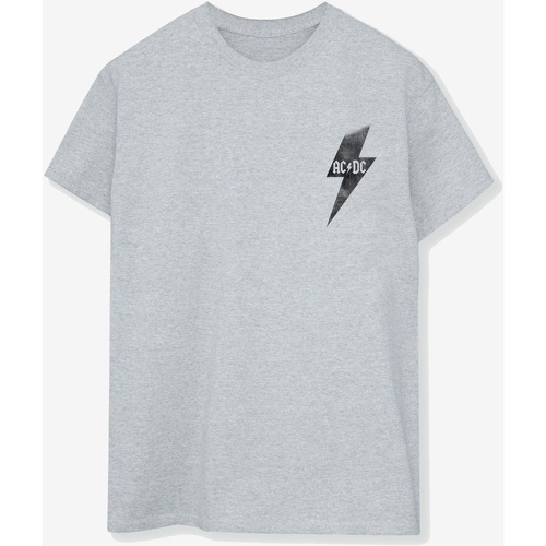 Abbigliamento Uomo T-shirts a maniche lunghe Acdc Lightning Bolt Pocket Grigio