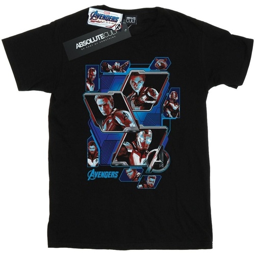 Abbigliamento Donna T-shirts a maniche lunghe Marvel Avengers Endgame Hero Panels Nero