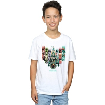 Abbigliamento Bambino T-shirt maniche corte Dc Comics Aquaman Unite The Kingdoms Bianco