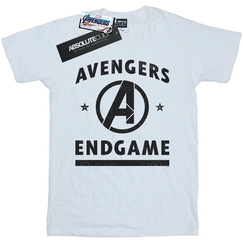 Abbigliamento Donna T-shirts a maniche lunghe Marvel Avengers Endgame Varsity Bianco