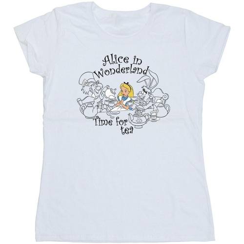 Abbigliamento Donna T-shirts a maniche lunghe Disney BI7085 Bianco