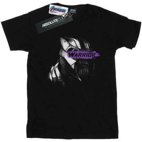 Abbigliamento Donna T-shirts a maniche lunghe Marvel Avengers Endgame Thanos Warrior Nero