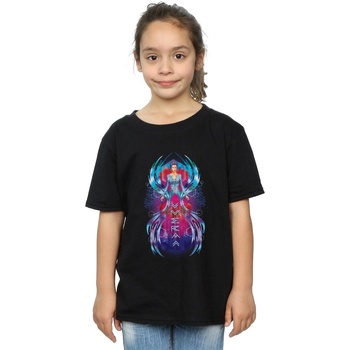 Abbigliamento Bambina T-shirts a maniche lunghe Dc Comics Aquaman Mera Dress Nero