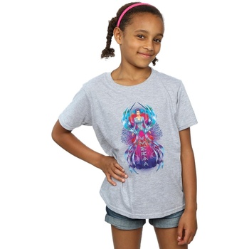 Abbigliamento Bambina T-shirts a maniche lunghe Dc Comics Aquaman Mera Dress Grigio