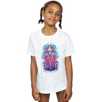 Abbigliamento Bambina T-shirts a maniche lunghe Dc Comics Aquaman Mera Dress Bianco