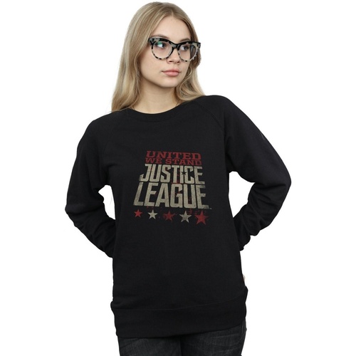 Abbigliamento Donna Felpe Dc Comics Justice League Movie United We Stand Nero