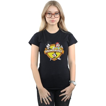 Abbigliamento Donna T-shirts a maniche lunghe Animaniacs Logo Crest Nero