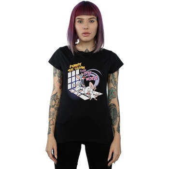 Abbigliamento Donna T-shirts a maniche lunghe Animaniacs Pinky And The Brain Take Over The World Nero