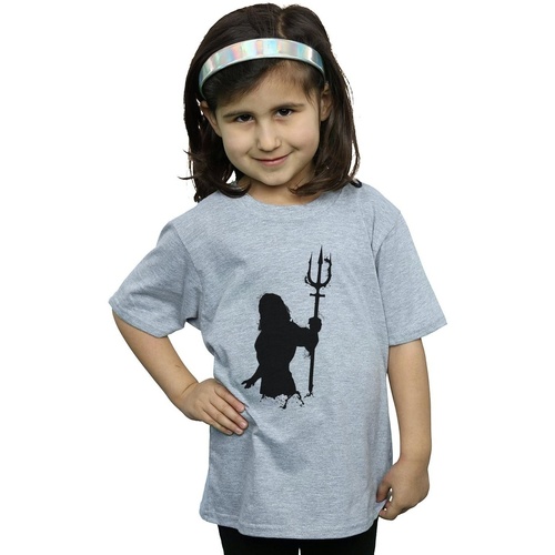 Abbigliamento Bambina T-shirts a maniche lunghe Dc Comics BI7160 Grigio