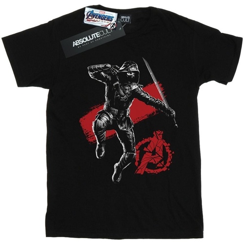 Abbigliamento Donna T-shirts a maniche lunghe Marvel Avengers Endgame Mono Ronin Nero