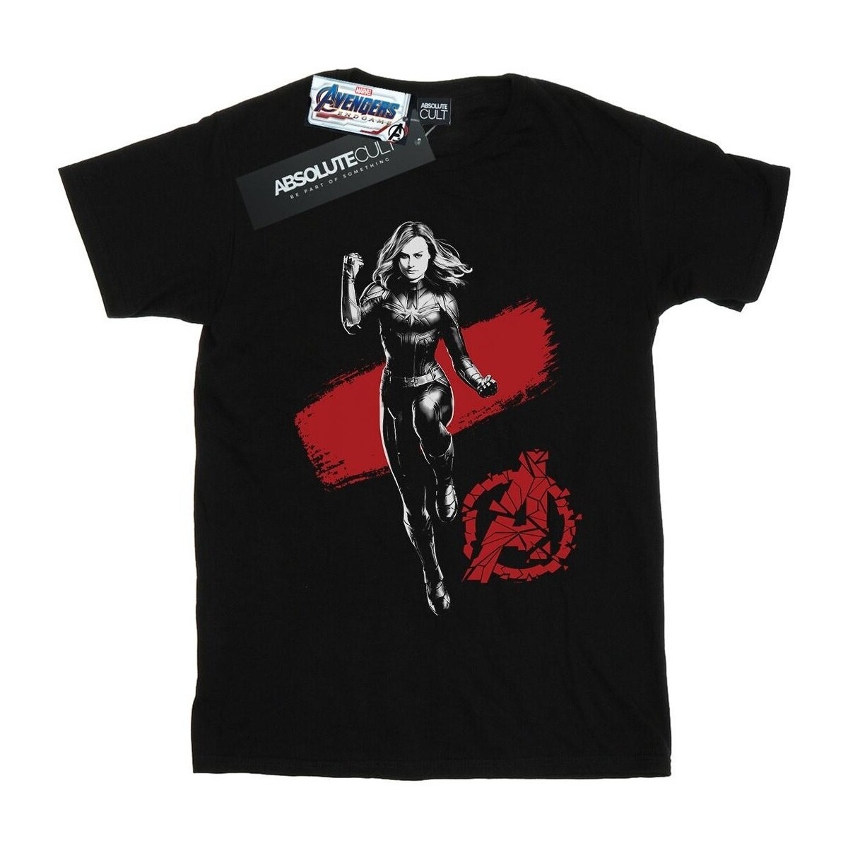 Abbigliamento Donna T-shirts a maniche lunghe Marvel Avengers Endgame Mono Captain Nero