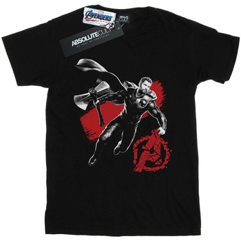 Abbigliamento Donna T-shirts a maniche lunghe Marvel BI7230 Nero