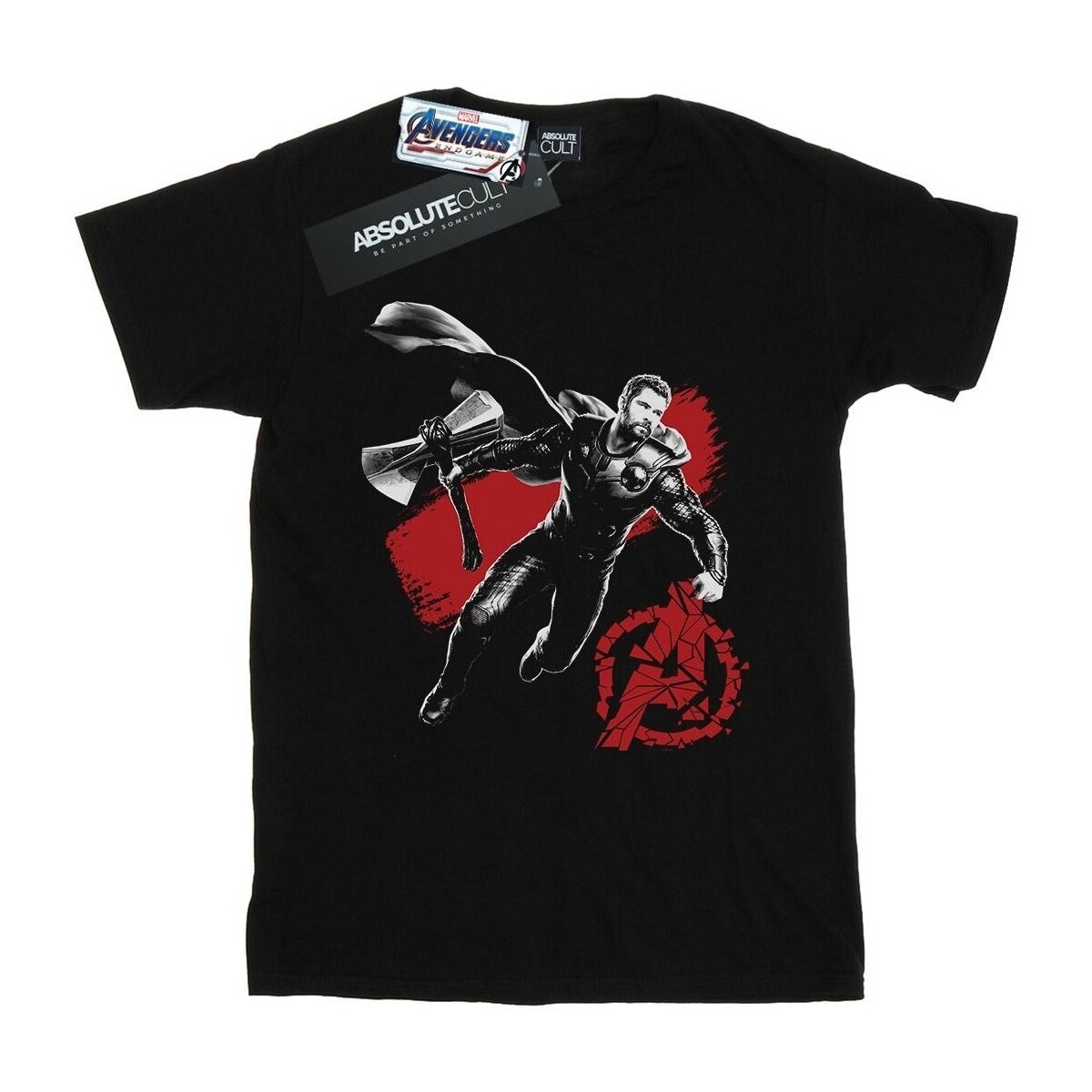 Abbigliamento Donna T-shirts a maniche lunghe Marvel Avengers Endgame Mono Thor Nero