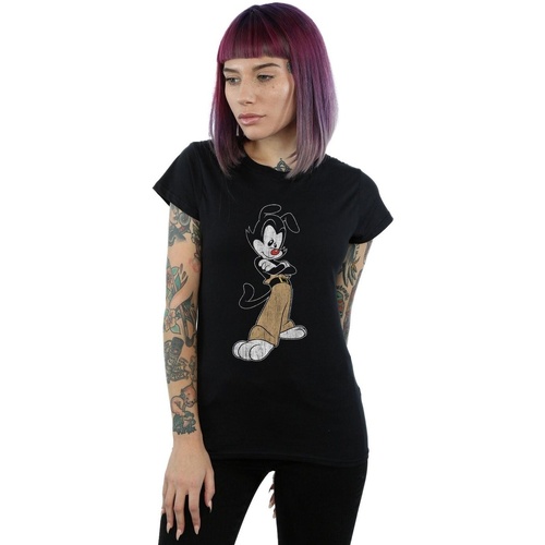Abbigliamento Donna T-shirts a maniche lunghe Animaniacs Yakko Classic Pose Nero
