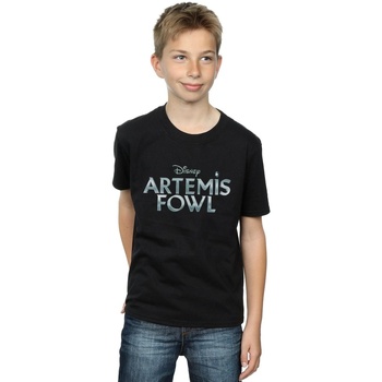 Abbigliamento Bambino T-shirt maniche corte Disney Artemis Fowl Movie Logo Nero