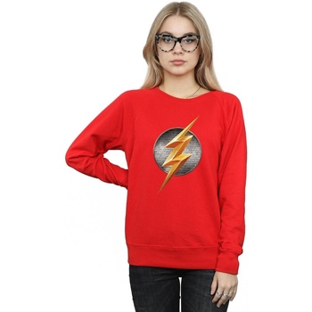 Abbigliamento Donna Felpe Dc Comics Justice League Movie Flash Emblem Rosso
