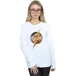 Abbigliamento Donna Felpe Dc Comics Justice League Movie Flash Emblem Bianco
