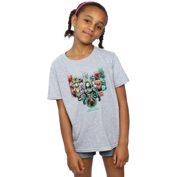Abbigliamento Bambina T-shirts a maniche lunghe Dc Comics BI7327 Grigio