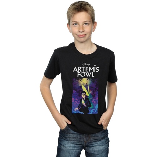 Abbigliamento Bambino T-shirt maniche corte Disney Artemis Fowl Book Cover Nero