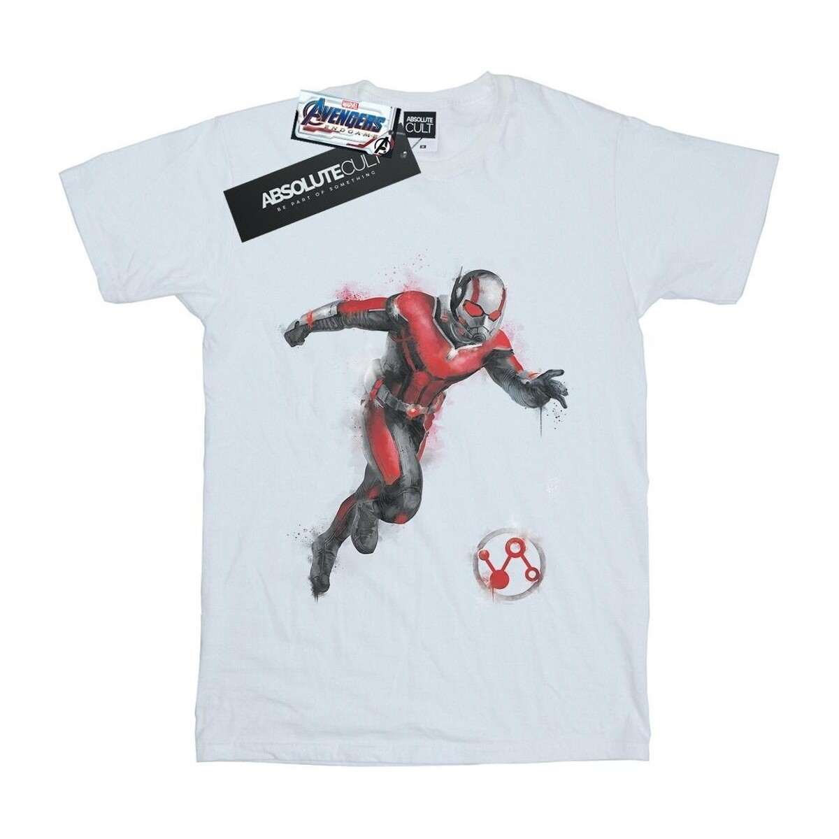 Abbigliamento Donna T-shirts a maniche lunghe Marvel Avengers Endgame Painted Ant-Man Bianco