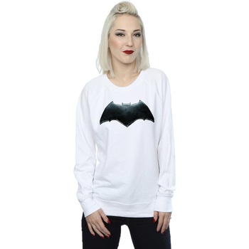 Abbigliamento Donna Felpe Dc Comics Justice League Movie Batman Emblem Bianco