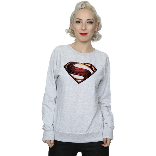 Abbigliamento Donna Felpe Dc Comics Justice League Movie Superman Emblem Grigio