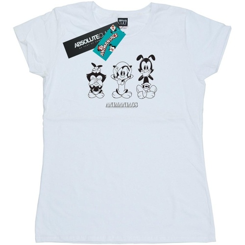 Abbigliamento Donna T-shirts a maniche lunghe Animaniacs Three Evils Bianco