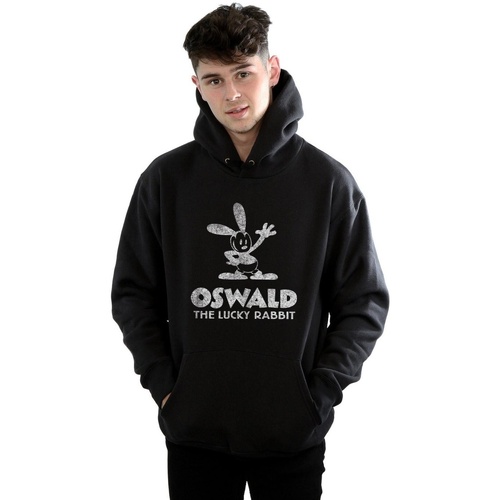 Abbigliamento Uomo Felpe Disney Oswald Logo Nero