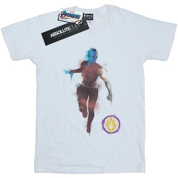 Abbigliamento Donna T-shirts a maniche lunghe Marvel Avengers Endgame Painted Nebula Bianco