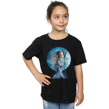 Abbigliamento Bambina T-shirts a maniche lunghe Dc Comics Aquaman Queen Atlanna Nero