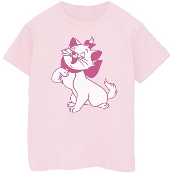 Abbigliamento Bambina T-shirts a maniche lunghe Disney The Aristocats Marie Rosso