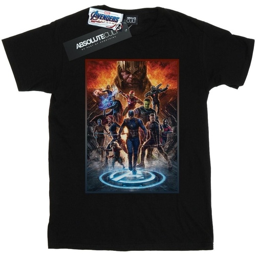 Abbigliamento Donna T-shirts a maniche lunghe Marvel Avengers Endgame Heroes At War Nero