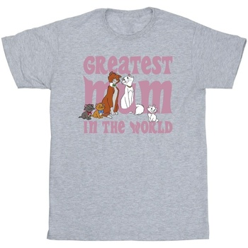 Abbigliamento Bambina T-shirts a maniche lunghe Disney The Aristocats Greatest Mum Grigio
