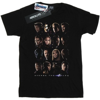 Abbigliamento Donna T-shirts a maniche lunghe Marvel Avengers Endgame We Avenge The Fallen Nero