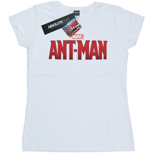 Abbigliamento Donna T-shirts a maniche lunghe Marvel Ant-Man Movie Logo Bianco