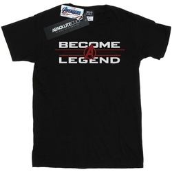 Abbigliamento Uomo T-shirts a maniche lunghe Marvel Avengers Endgame Become A Legend Nero