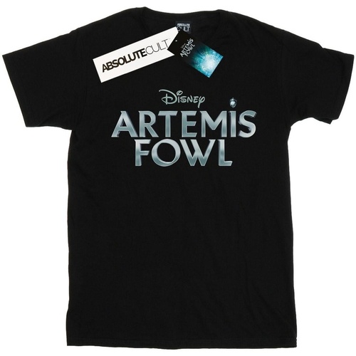 Abbigliamento Bambina T-shirts a maniche lunghe Disney Artemis Fowl Movie Logo Nero